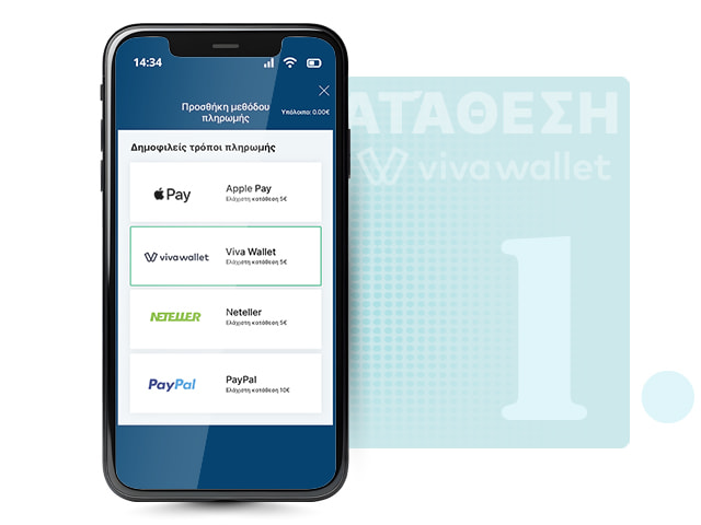 Ταμείο Live Casino με Viva Wallet