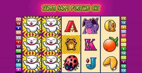 The Super Happy Fortune Cat from the Lightning Box slot of the same name.