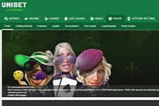 The Unibet poker site layout.