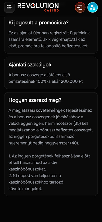 Bónusz feltételek a valódi pénzes online kaszinó oldalakon