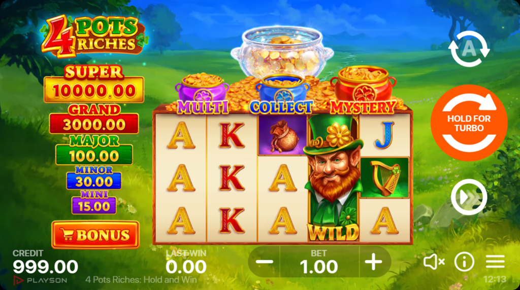 Joc demo 4 Pots Riches Hold and Win