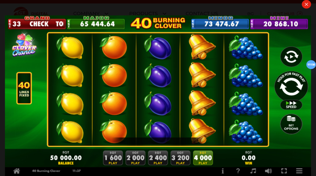 40 Burning Clover slot demo