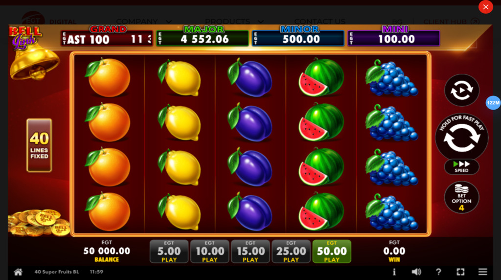 40 Super Fruits Bell Link joc online gratis