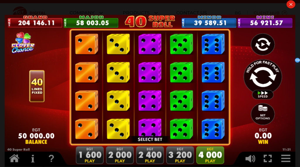 Joacă gratuit 40 Super Roll Clover Chance