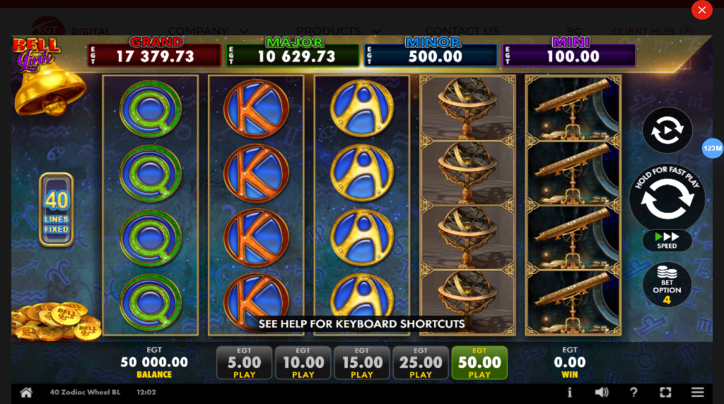 40 Zodiac Wheel Bell Link demo joc