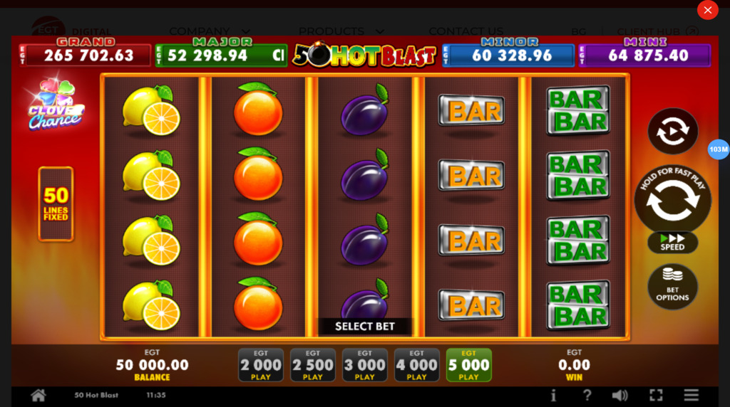 50 Hot Blast joc demo