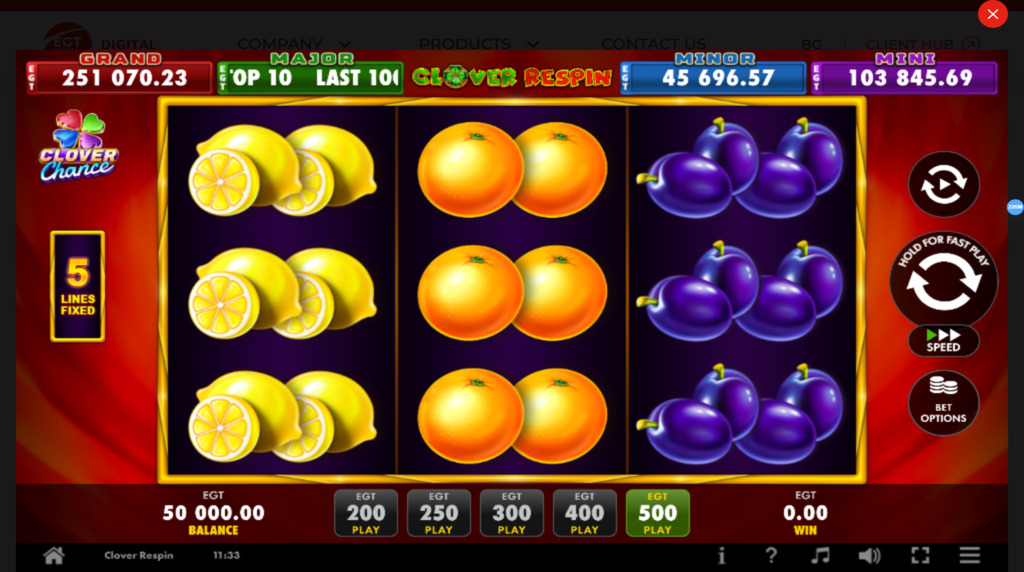Clover Respin joc gratuit