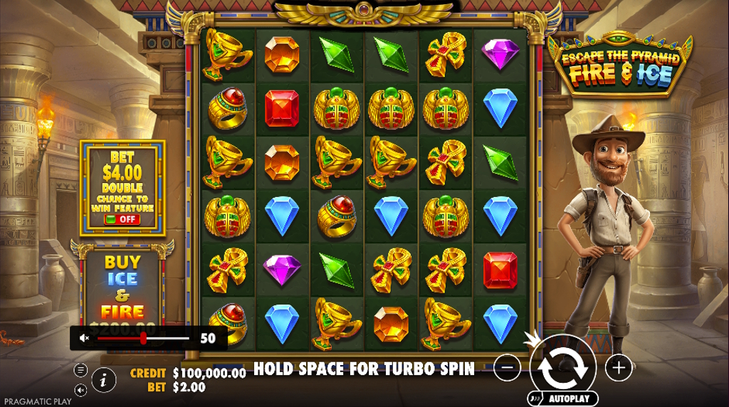 Escape the Pyramid - Fire & Ice de la Pragmatic Play demo joc