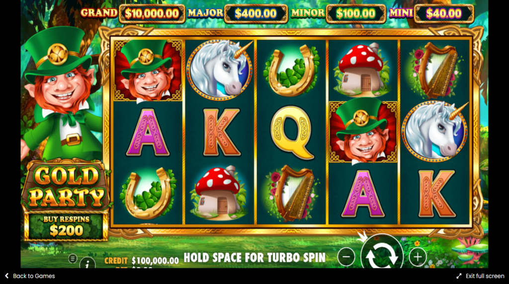 Gold party slot joc demo