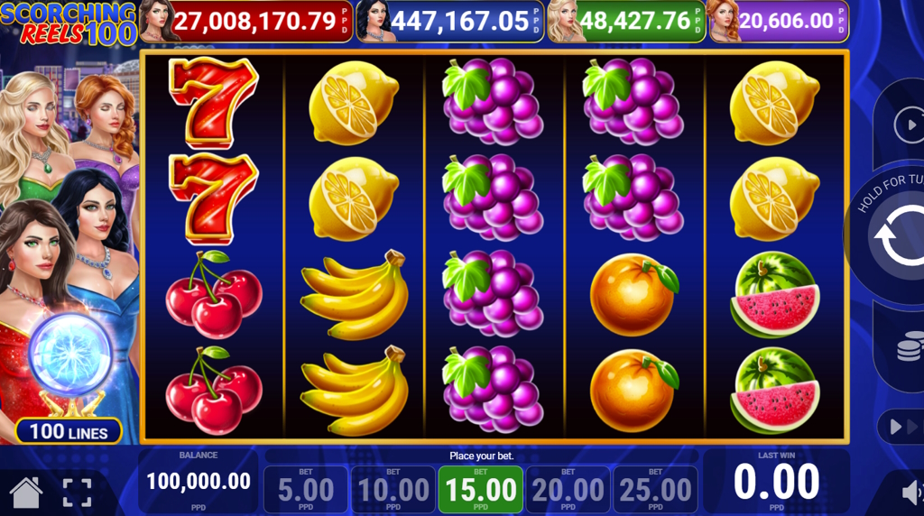 Joc fără risc Scorching Reels 100