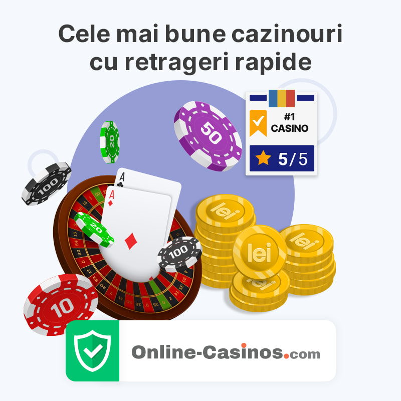 Cazinouri cu retrageri rapide din România testate de Online-Casinos.com
