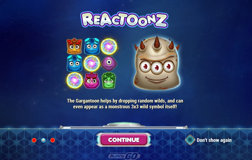 Screenshot cu slotul Reactoonz dezvoltat de Play'n GO