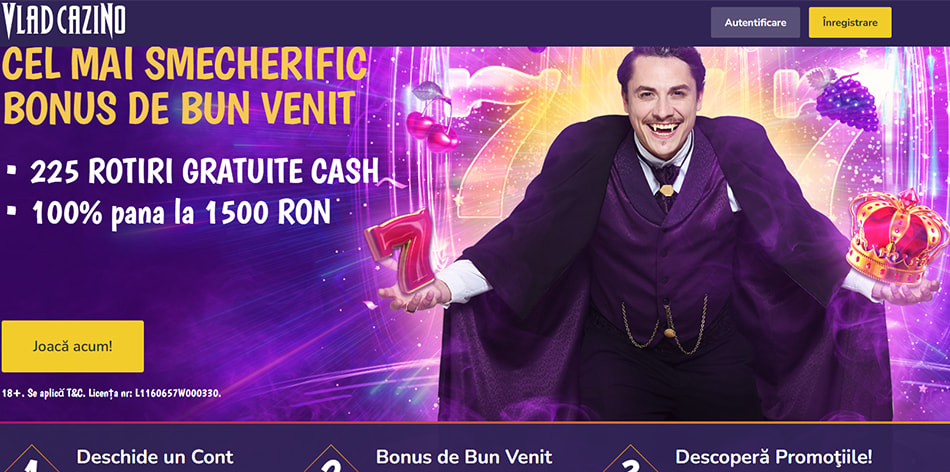 Bonusul de bun venit de la Vlad Cazino.