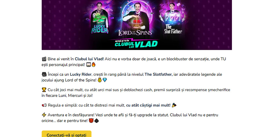 Clubul VIP de la Vlad Cazino