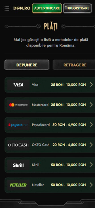 Metodele de depunere de la Don.ro și limitele lor