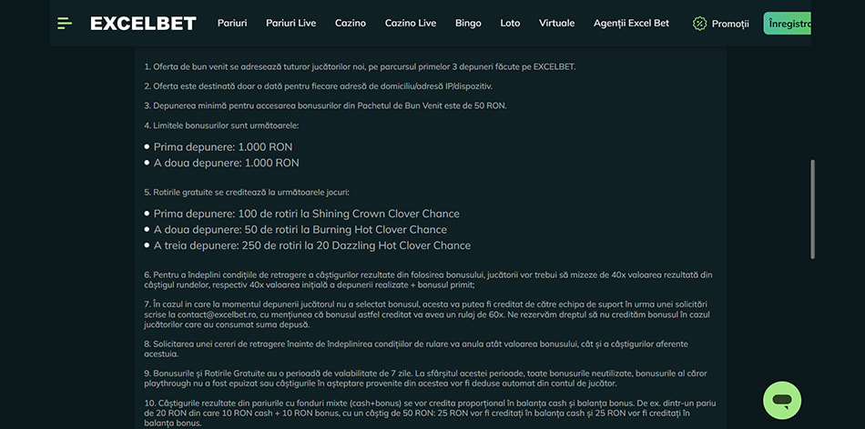 Excelbet screenshot thumbnail 1