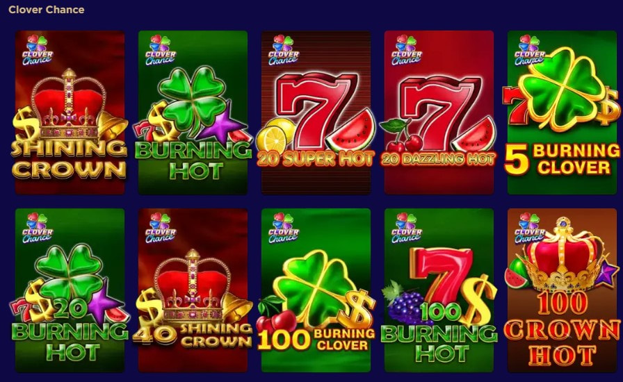 Jocuri Clover Chance la WinBoss Casino