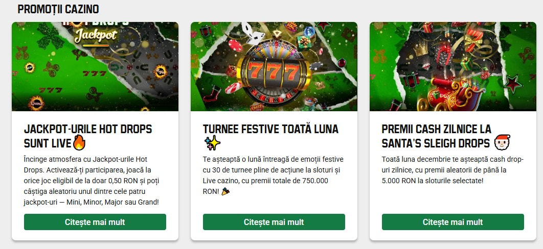 Oferta bonus în aplicația Unibet