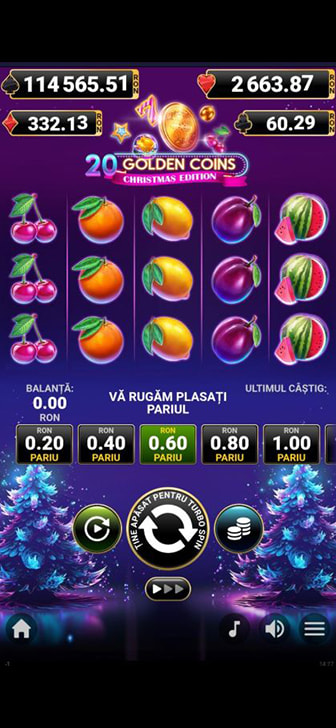 Slotul 20 Golden Coins pe mobil