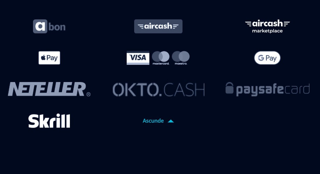 Metodele de plată disponibile la Mr Bit Casino