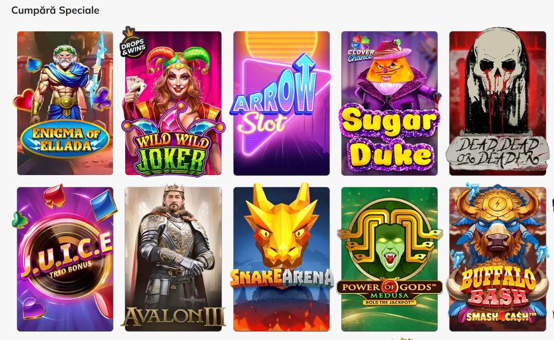 Jocuri cu achiziție de speciale la Luck Casino