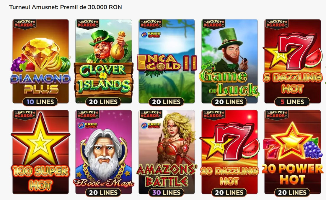 Turneu Amusnet la Luck Casino