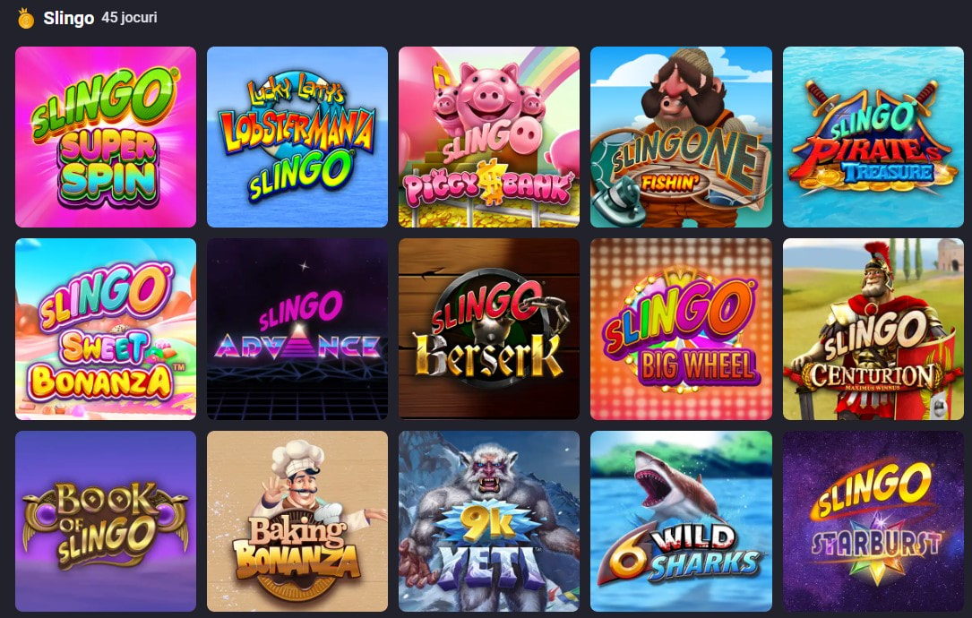 Jocuri Slingo la Casa Pariurilor