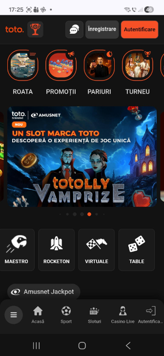 Selecția de jocuri cu table în meniu