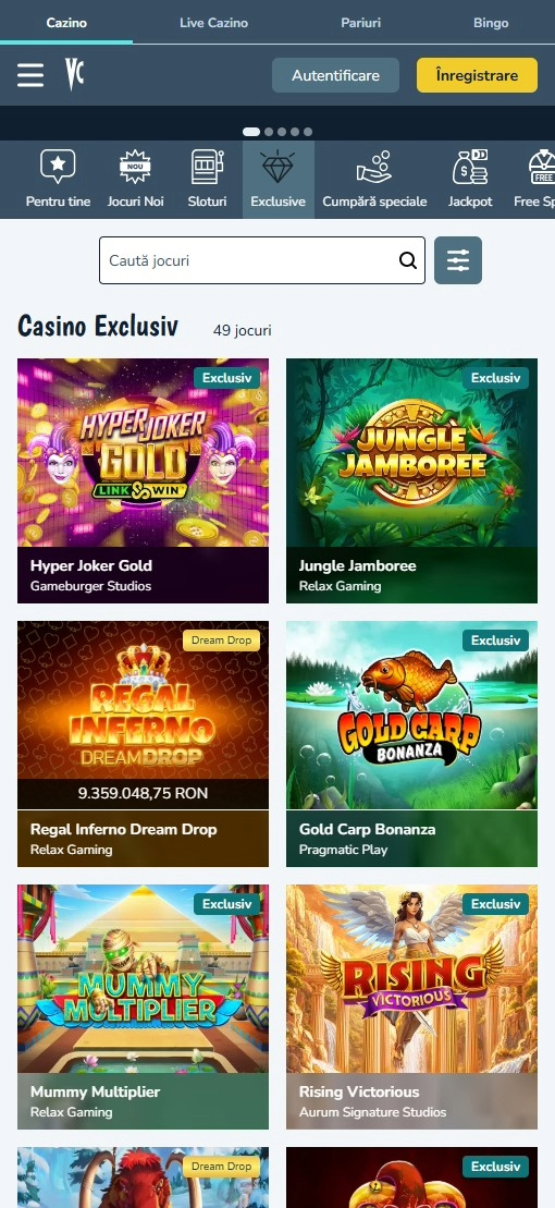 Casino exclusiv pe site-ul Vlad Cazino