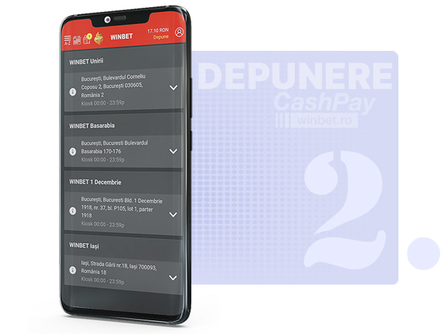 Alege locația Winbet din cele 10 disponibile