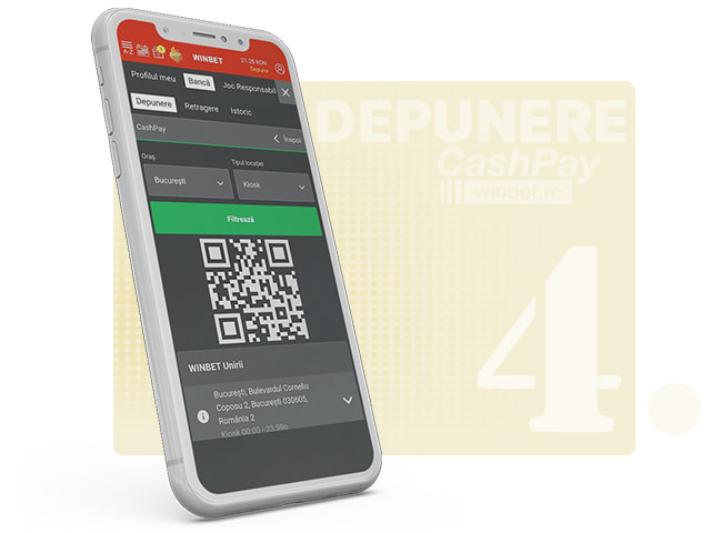 Identificarea agențiilor CashPay, unde depui numerar, folosind buletinul