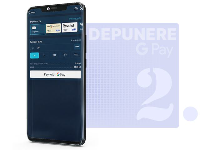 Selectarea sumei de depunere