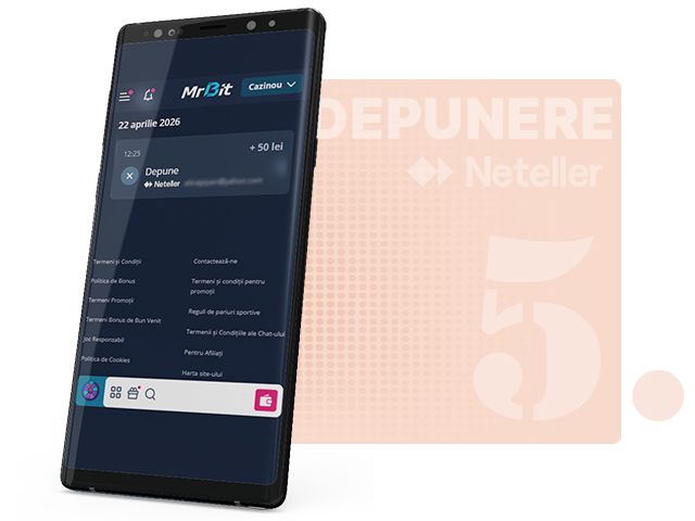Confirmarea depunerii cu Neteller