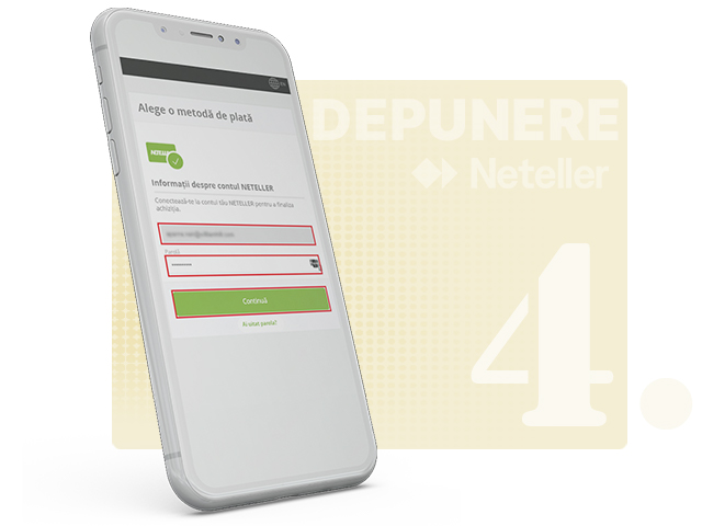 Conectarea la portofelul Neteller din depunerea la cazinou