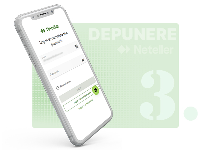 Redirecționare către pagina Neteller