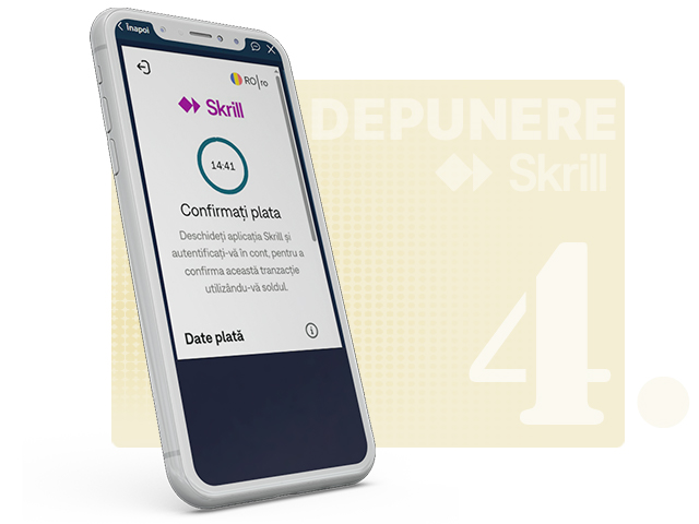 Redirecționare spre aplicația Skrill