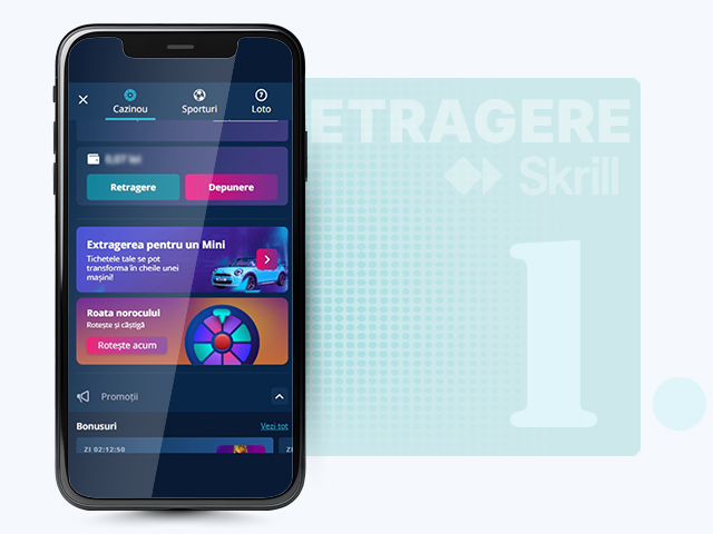 Alege Skrill pentru retragere