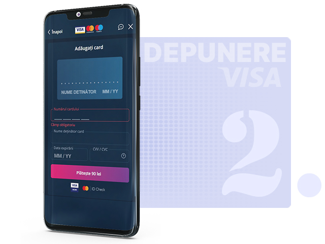 Introducerea datelor de pe card