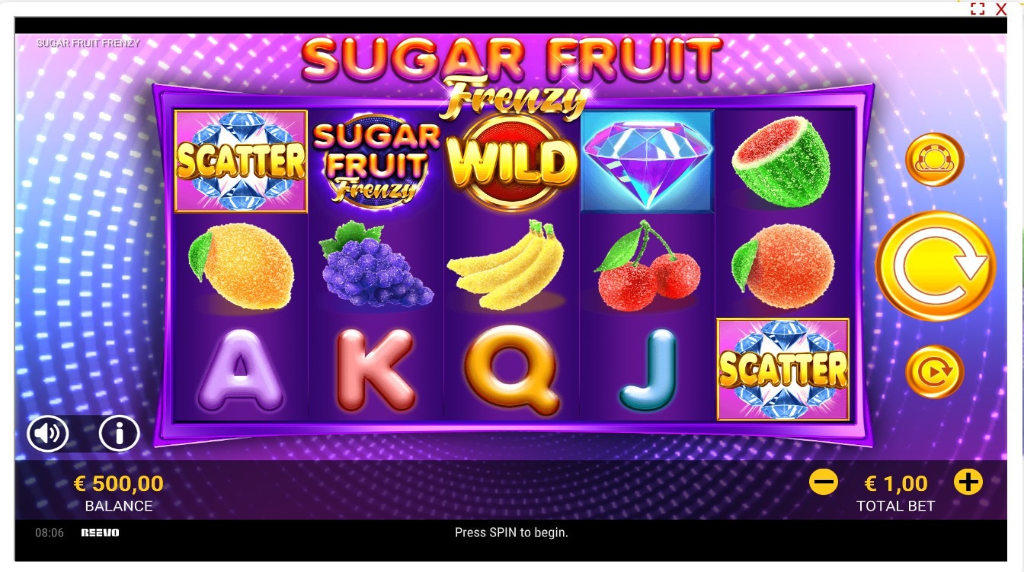 Sugar Fruit Frenzy slot cu fructe de la Reevo