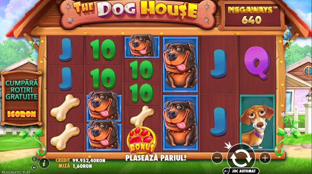 The Dog House Megaways joc cu câștiguri reale