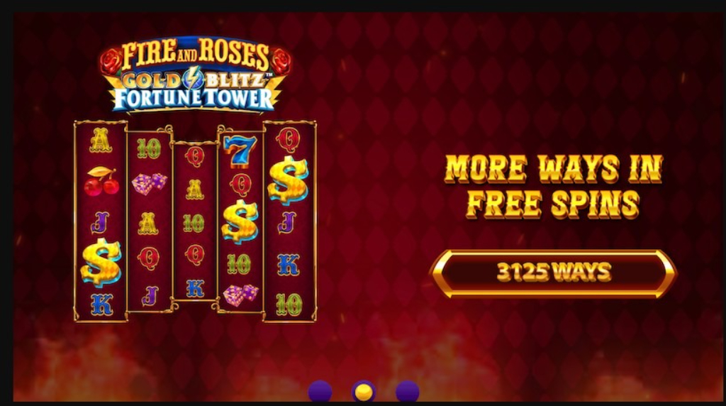 Fire and Roses Gold Blitz Fortune Tower slot dezvoltat de Triple Edge Studios