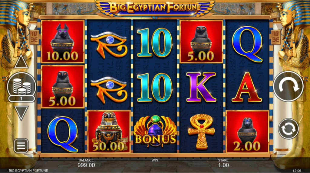 Big Egyptian Fortune slot dezvoltat de Inspired Gaming
