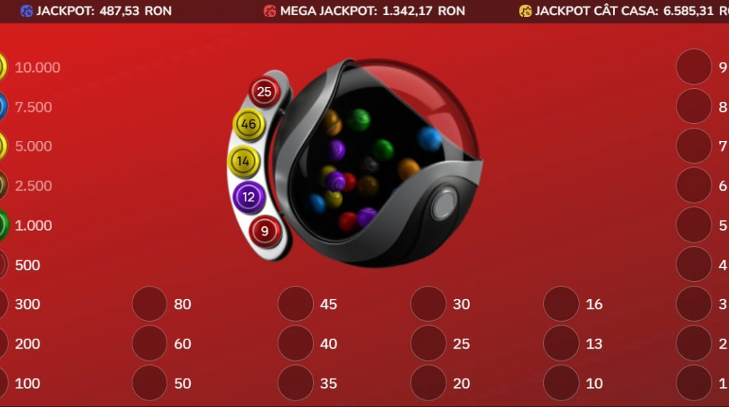 Jocul virtual de bingo Lucky Six