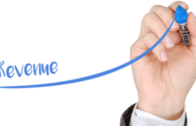 Reprezentare grafică a creșterii veniturilor