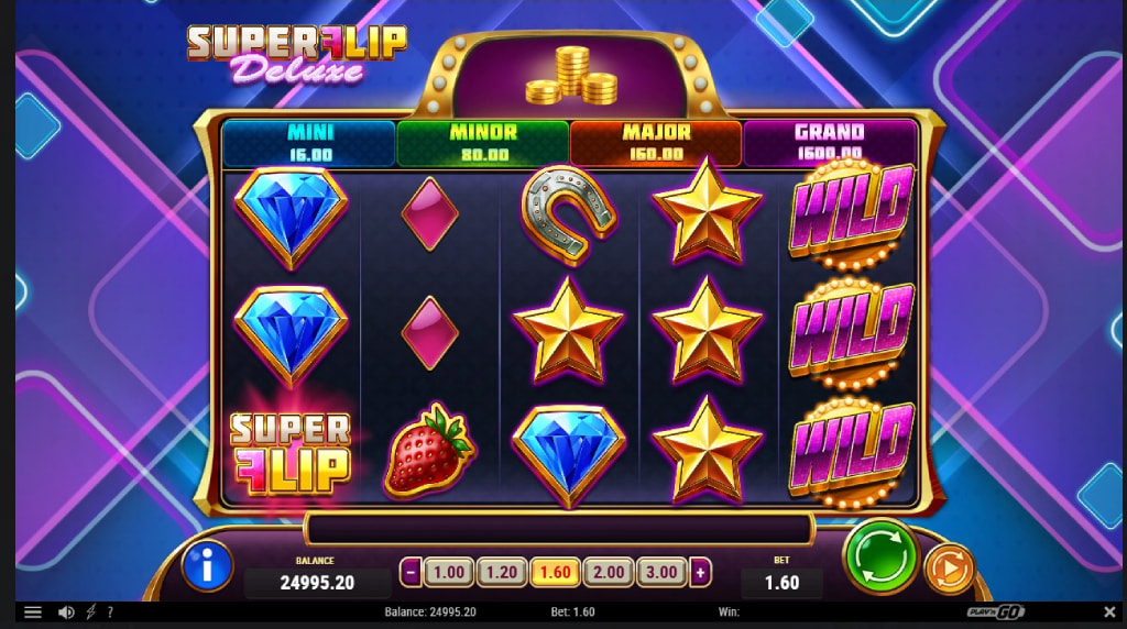 Screenshot de la Super FDlip Deluxe dezvoltat de Play’n GO