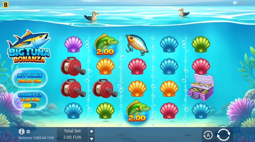 Screenshot de la noul slot Big Tuna Bonanza lansat de BGaming