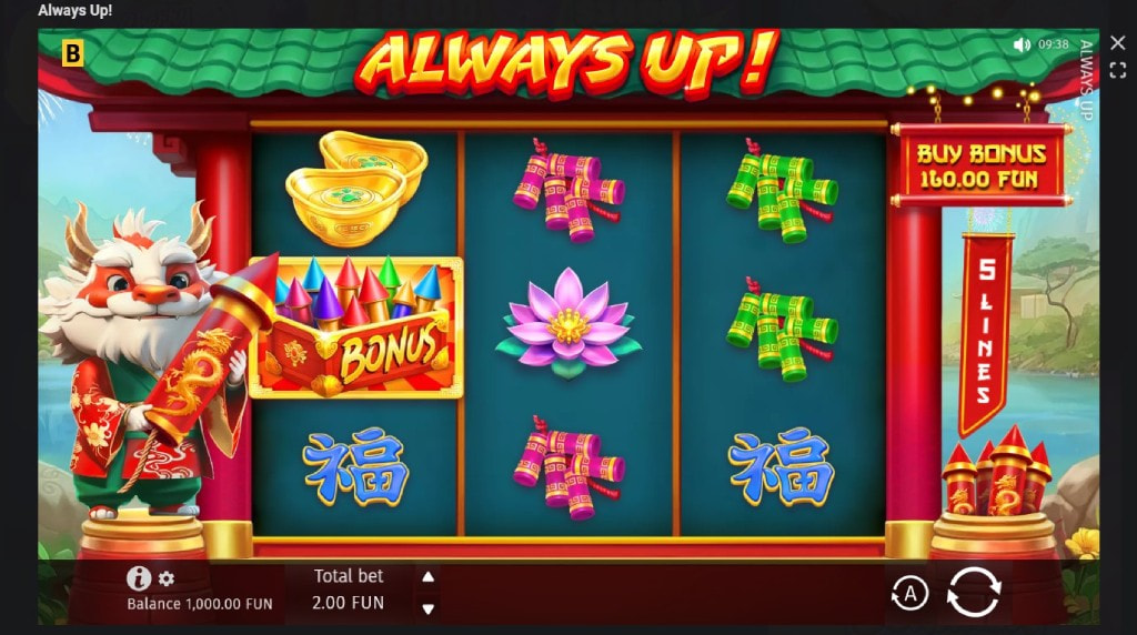 Screenshot cu noul slot Always Up! Dezvoltat de BGaming