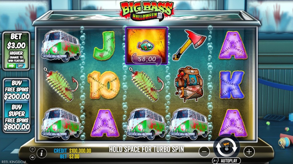 Screenshot cu noul slot Big Bass Halloween 3 dezvoltat de Pragmatic Play