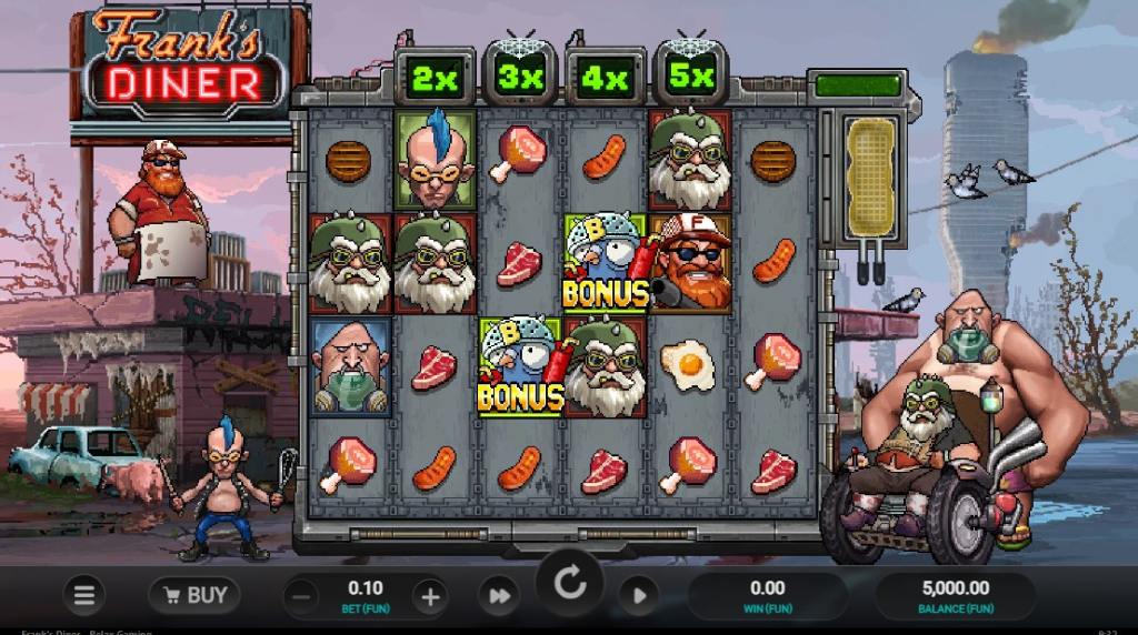 Screenshot cu noul slot Frank’s Diner dezvoltat de Relax Gaming