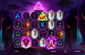 Screenshot cu noul slot New Pink Elephants Trinity dezvoltat de Thunderkick